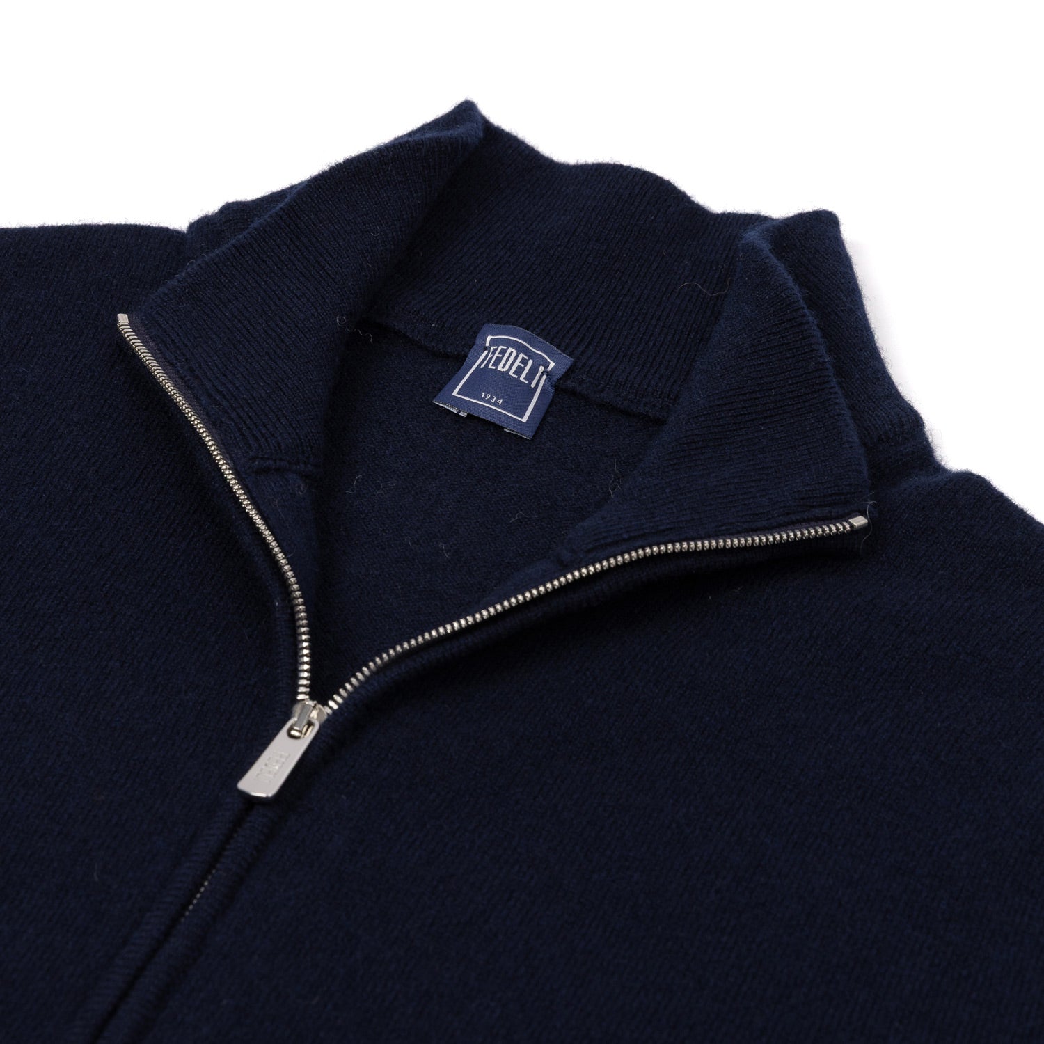 Zip Cardigan "Favonio Open" made from pure Cashmere